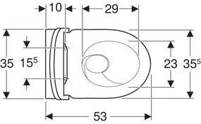 Set vas wc suspendat Geberit Acanto alb lucios si capac soft close, spalare verticala TurboFlush