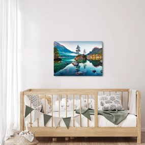Tablou - Lacul Hintersee, Alpii Bavarezi, Austria (70x50 cm)