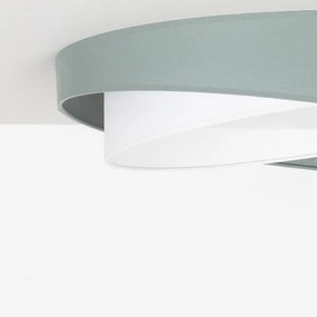 BRILAGI-LED Plafonieră VELVET TWIST LED/24W/230V 4000K Ø 55 cm verde/alb