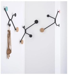 Cuier de perete pe colț Gazzda Hook, negru