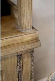 Bibliotecă cu 4 rafturi și 2 uși, finisaj natur, 135×45×196, " Marseille"