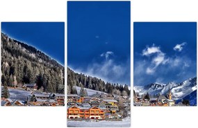 Tablou - Orășel de munte (90x60 cm)