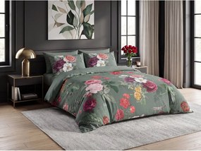 Lenjerie de pat din bumbac PHILOU GREEN verde Dimensiune lenjerie de pat: 2 buc 60 x 70 cm | 200 x 200 cm