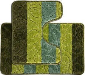 decoDoma Covoraș de baie, verde, set 2 buc