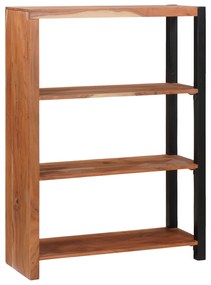 vidaXL Bibliotecă Maro, Negru 80 x 30 x 110 cm Lemn Solid de Acacia