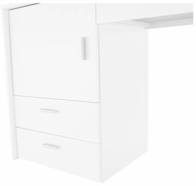 Masă multifuncţională/masă pentru croitori, alb, TAILOR