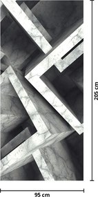 Fototapet pentru ușă - Abstract cuburi (95x205cm)