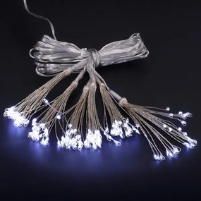 Brilagi - Instalație luminoasă LED de exterior pentru Crăciun, 150 LED, 5 m, IP44, alb rece, efect de artificii