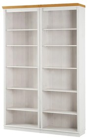 Bibliotecă albă din lemn de pin 148x223 cm Anita – Støraa