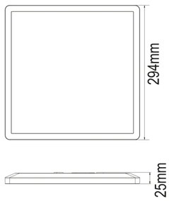 Plafonieră LED pentru baie Globo 41563-18W SAPANA LED/18W/230V IP44