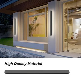 Brilagi - Aplică de exterior LED LINEAR, 22 W, 230 V, 4000 K, IP65, antracit