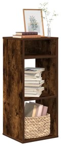 vidaXL Bibliotecă, stejar fumuriu, 34x31x80 cm, lemn prelucrat