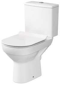 Set vas WC pe pardoseala 601 Cersanit City rezervor 010 si capac slim softclose alb