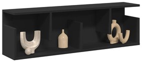 vidaXL Dulap de perete, negru, 100x20x30 cm, lemn prelucrat