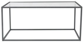 Măsuță de cafea Lizbon Black cu sticlăfumurie