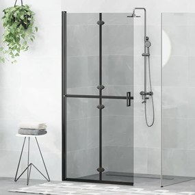 vidaXL Perete de duș Walk-In Negru 90 x 6.5 x 190 cm