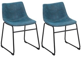 Set 2 buc. scaune pentru sufragerie Basta (albastru). 1009968