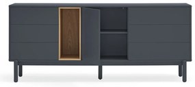 Comodă joasă de culoare gri închis 180x76 cm Corvo - Teulat