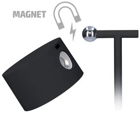 Lampă LED reîncărcabilă dimabilă 3 în 1 Solight WO68-B LED/4W/2000 mAh 3000/4000/6500K negru