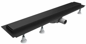Set rigola pentru dus plus capac Omnires Lowfix 70 cm negru