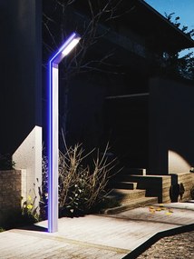 Stalp LED Iluminat Stradal, Lumina Rece, 30W, 3.5m, Gri