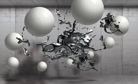 Fototapet - 3D abstacție geometrică (254x184 cm)