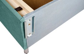 Canapea extensibila Sofie, cu lada pentru depozitare, 3 locuri, 203x92x86 cm, Mint