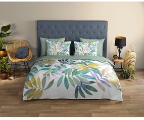 Lenjerie de pat verde din bumbac pentru pat de o persoană 140x200 cm Marcus – Good Morning