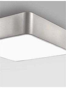 Plafoniera design modern 46x46cm Ragu nickel NVL-866608