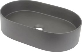 Lavoar pe blat antracit metalic Deante Silia 55 cm