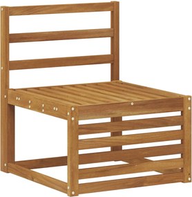 vidaXL Canapea Medie pentru Exterior Lemn Solid de Acacia natural