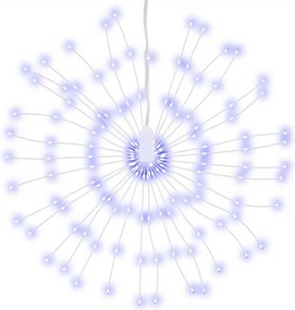 vidaXL Lumină stelară de Crăciun 140 LED-uri, albastru, 17 cm
