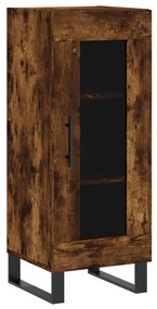 828825 vidaXL Servantă, stejar fumuriu, 34,5x34x90 cm, lemn compozit
