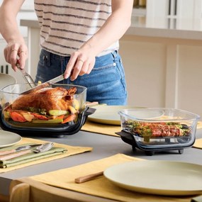 Friteuza cu aer cald 4in1 Ninja CRISPi FN102EU, 1700 W, 3,8 + 1,4 l, 70-185°C, TempWare, Placi ceramice, Fara PFAS, Design portabil, Alb