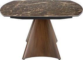 Masa extensibila deosebita design LUX Porcelain Marble 135-205cm