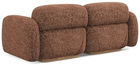 Canapea modulară portocalie/maro 190 cm Ailani – Makamii