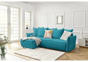 Colțar turcoaz extensibil (colț pe partea stângă ) Leon – Bobochic Paris