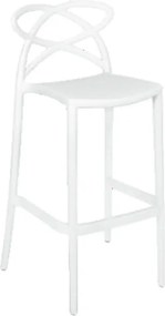 SET 4 SCAUNE BAR INFINITY -POLIPROPILENA-HORECA - ALB