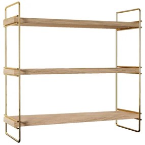 Organizator cu rafturi 45x40 cm auriu/maro