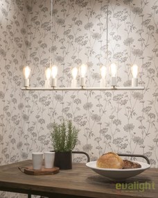 Lustra moderna cu 8 surse de lumina directionabile MIAMI, alb MIAMI/H8/W
