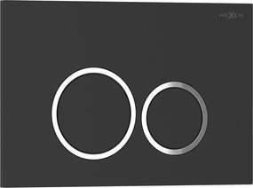 Mexen Tex 01 buton de spălare, negru mat - 6101-02