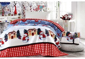 Pătură din amestec de bumbac 150x200 cm cu model de Crăciun – Mila Home