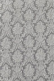 Set 6 huse elastice pentru scaune, cu volanas, model Jacquard Alb