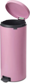 Cos de gunoi cu pedală Brabantia NewIcon 1010443, 30 l, Inchidere lenta, Baza antiderapanta, Roz