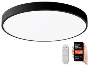 Plafonieră LED dimabilă Immax NEO 07248L SEMPLICI 36W/230V Wi-Fi Tuya negru + telecomandă