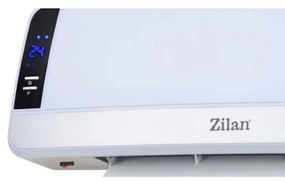Soba de perete ceramica Zilan ZLN2090, 2000W, Telecomanda, 10-49 grade, Timer, Display LED, Alb
