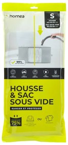 Cutie de depozitare pentru haine, din plastic cu vacuum 40x40x25 cm – Homéa