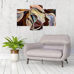 Tablou - Abstractizarea capetelor (90x60 cm)