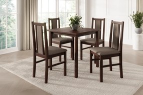 Scaun tapitat, din lemn, Vos XIV, ADRK Furniture (Culoare: Sonoma / Opium 85)