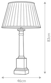 Lampă de masă Elstead DL-LOUVIERS-TL LOUVIERS 1xE27/60W/230V